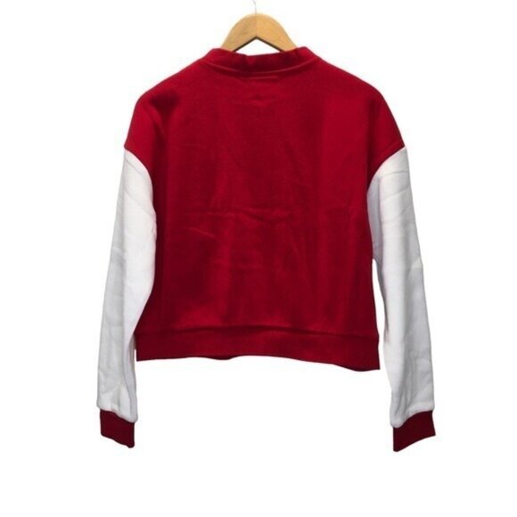 Varsity letter Jacket Women  Medium Red White Letter A Retro Sporty50s Carhop - Picture 6 of 14